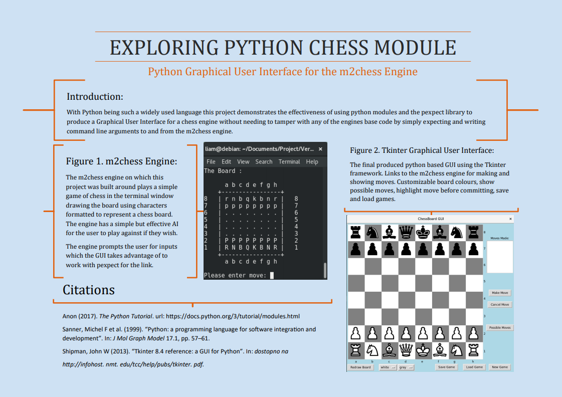 Python Chess Poster